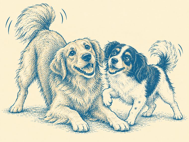 Luna e Lori brincando