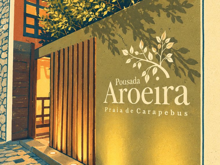 Ilustração da Pousada Aroeira