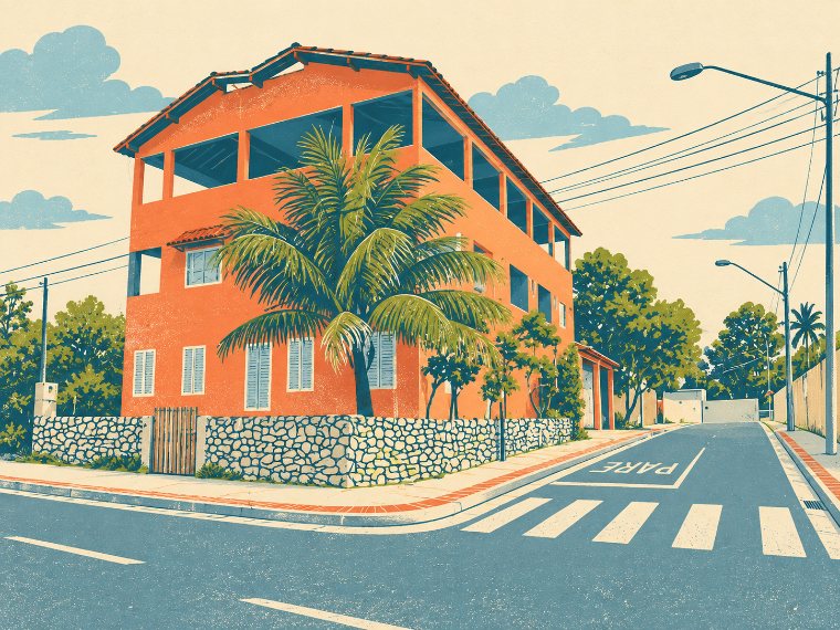 Ilustração da Pousada Praia de Carapebus