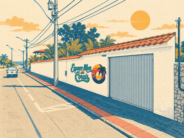 Ilustração do Espaço Mar dos Corais