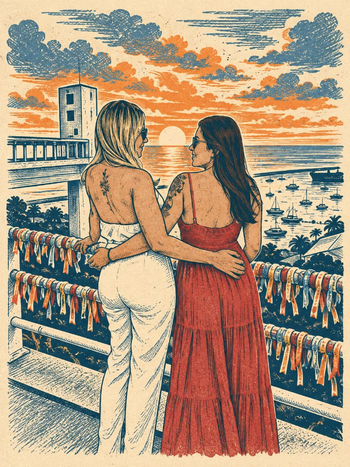 As duas no Farol da Barra